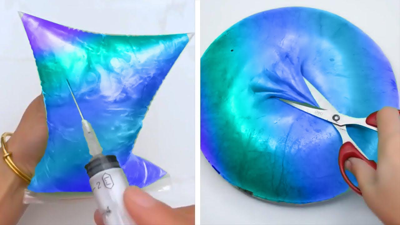 Oddly Satisfying Slime ASMR No Music Videos | Relaxing Slime 2020 | 59