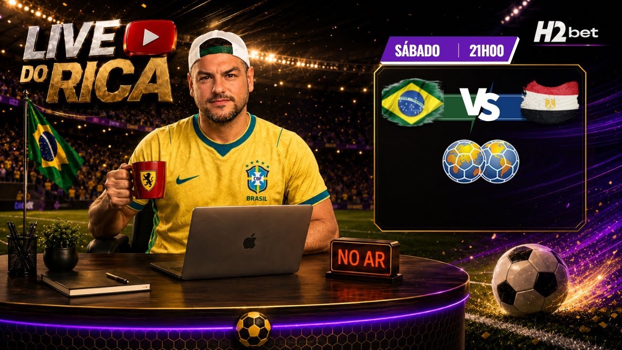 Live p&oacute;s jogo - Brasil x Egito