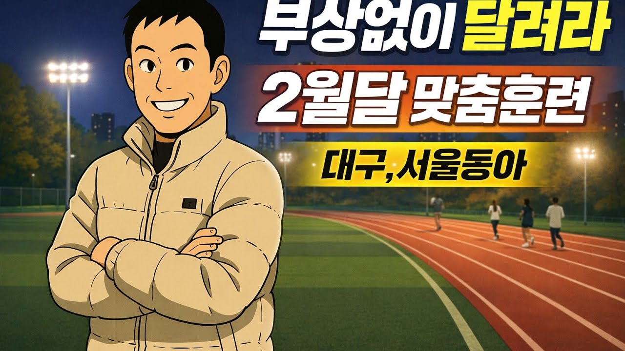 부상없이 달려라, 2월달 맞춤훈련, 대구마라톤 서울국제마라톤  어떻게 준비할까?/ 스피드훈련 페이스 기준잡기