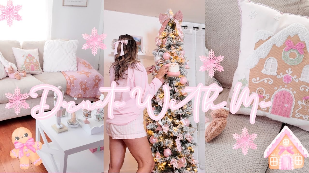 DECORATE WITH ME FOR PINKMAS 🎄❄️🎀🧑‍🎄 All Pink Decor 2025| FABIOLAG