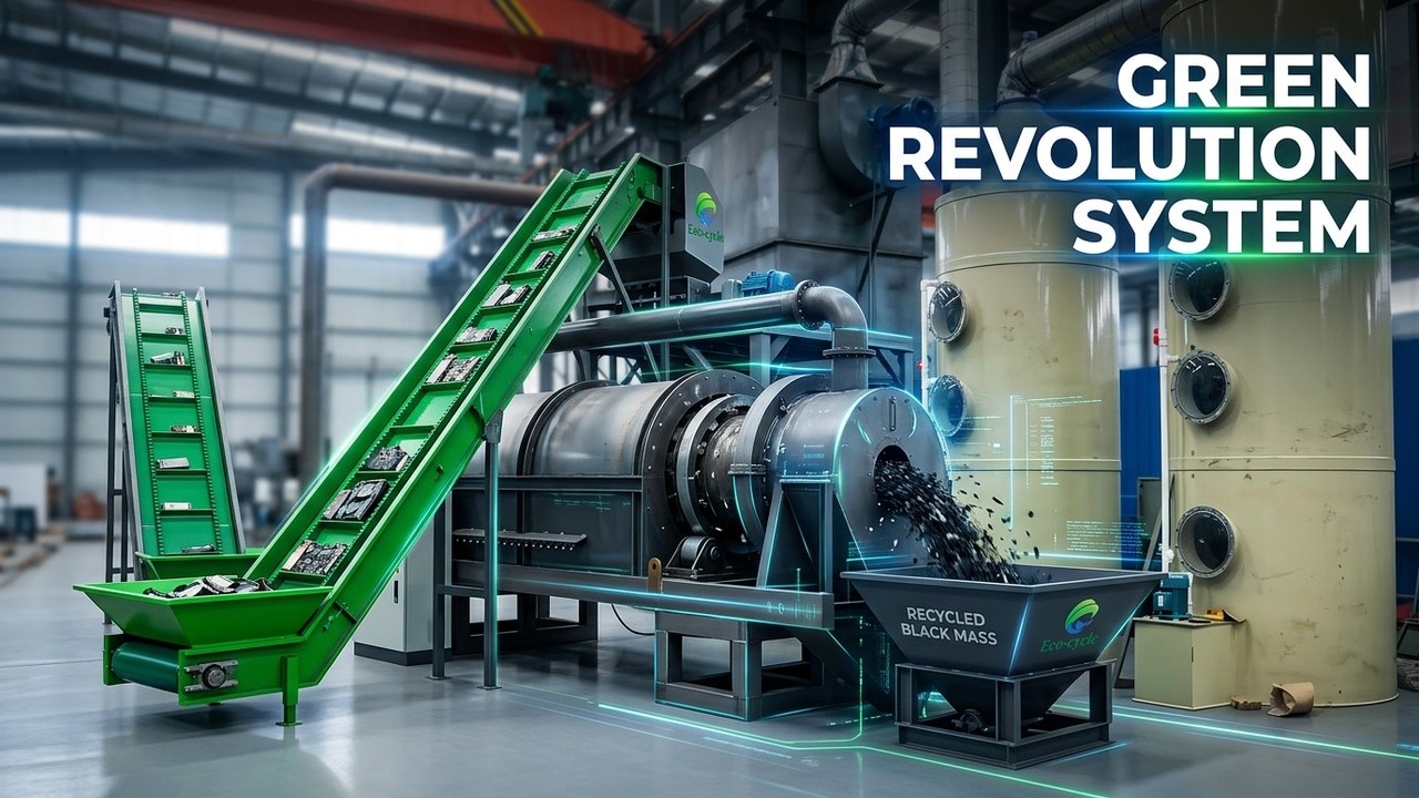Lithium-ion battery recycling production lines drive a green revolution in the industry