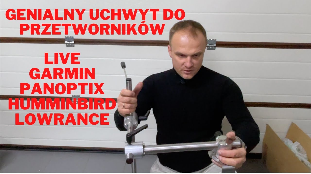 Genialny uchwyt Pelagic Boat do przetworników Live Garmin Panoptix Livescope Humminbird Lowrance