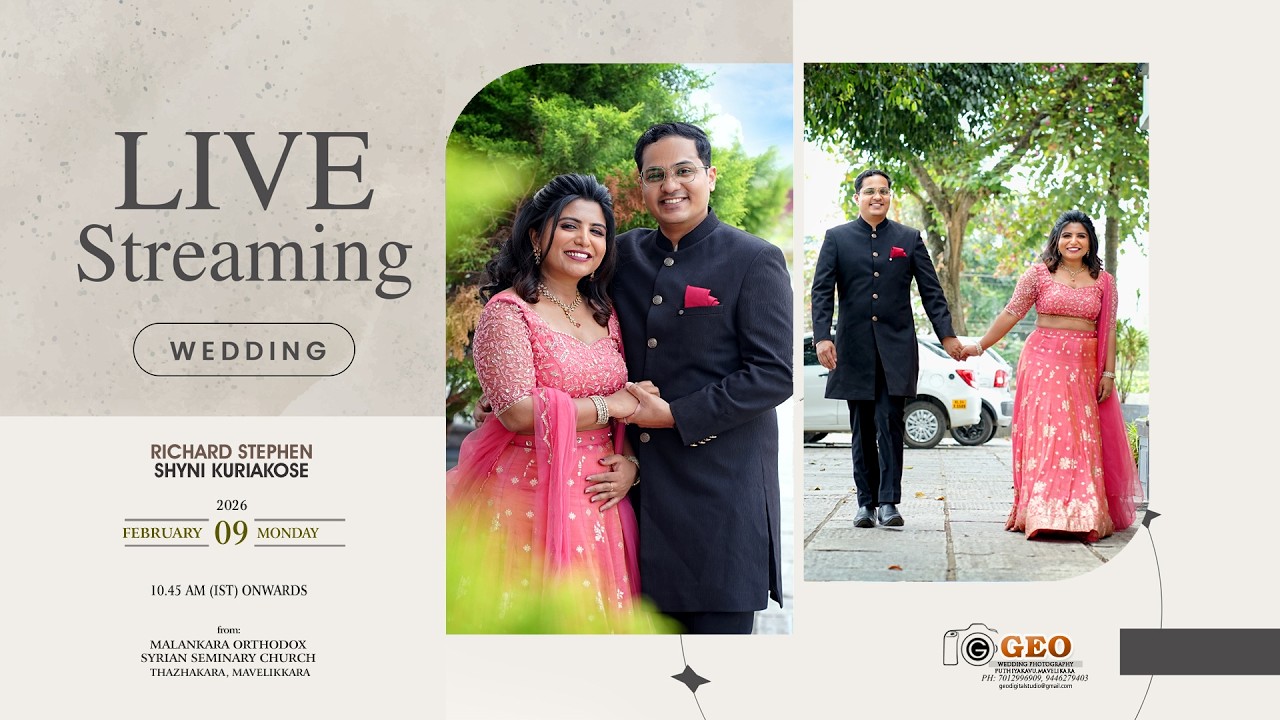WEDDING CEREMONY | RICHARD STEPHEN & SHYNI KURIAKOSE | 2026 FEBRUARY 09 MONDAY