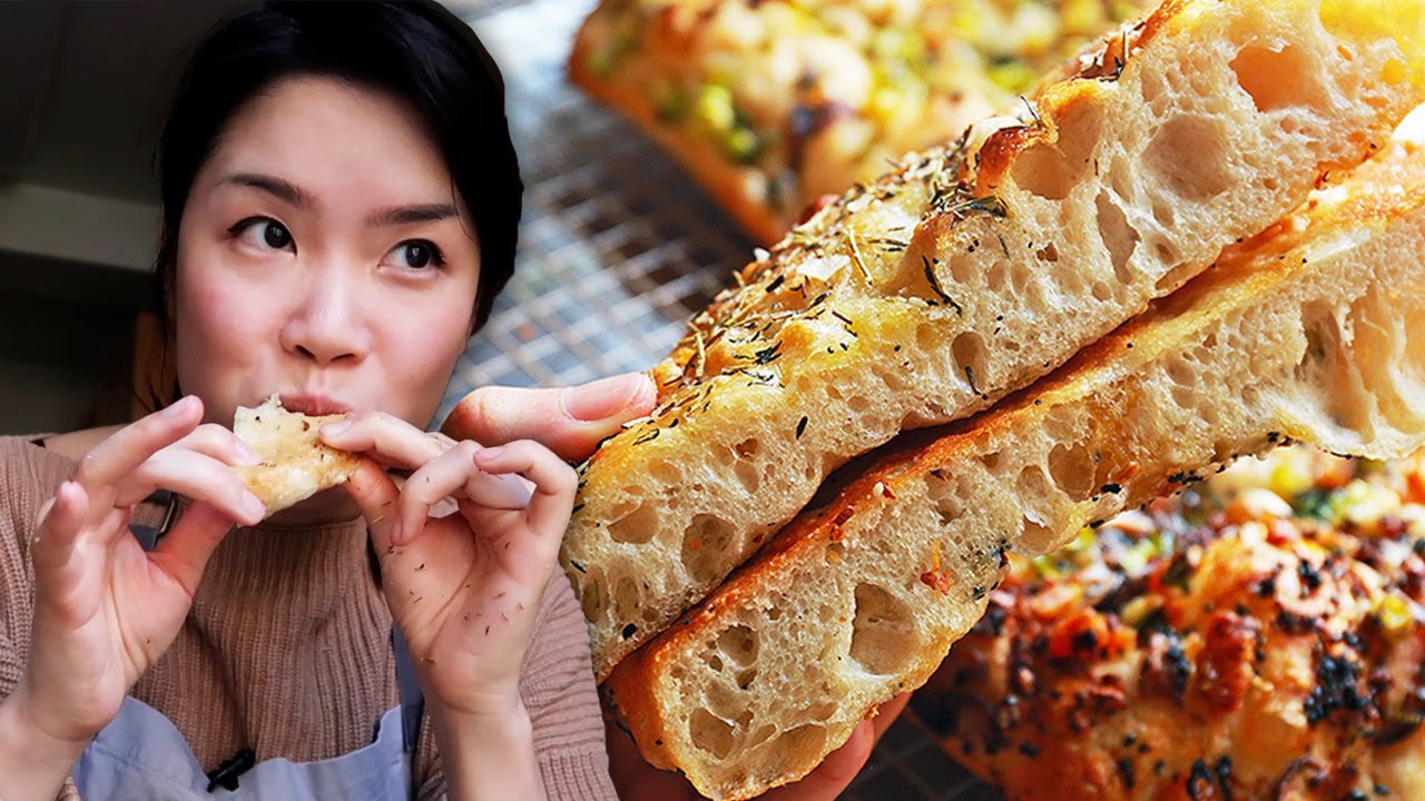 making the BEST soft & crispy focaccia!