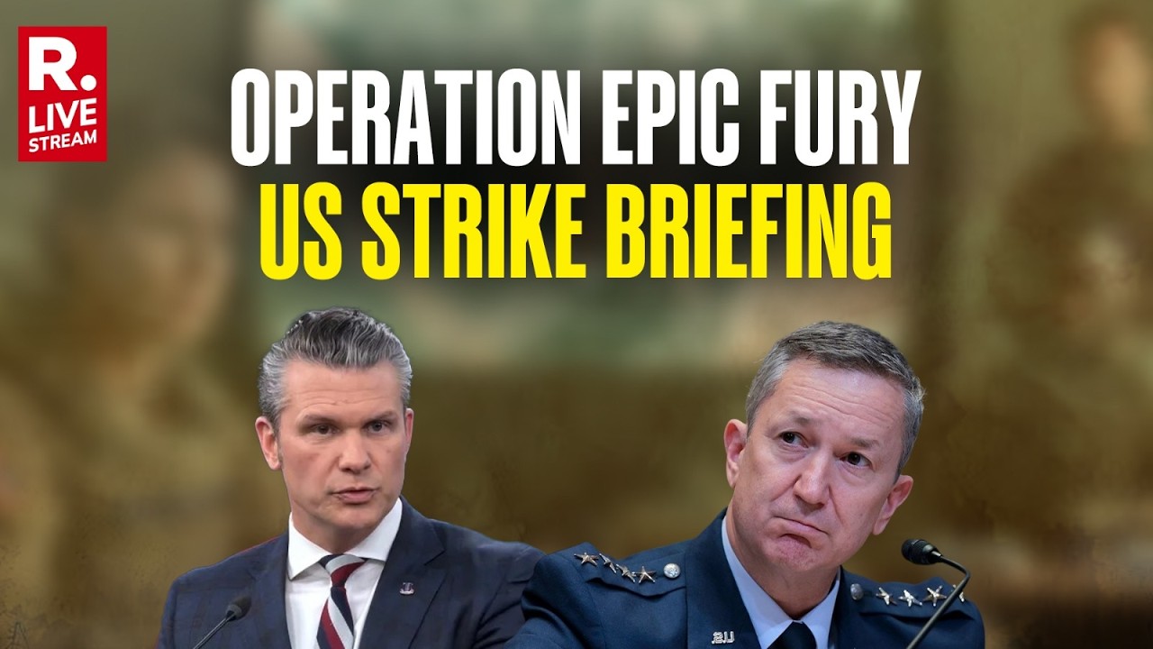 LIVE: Hegseth & Gen. Dan Caine Brief on ‘Operation Epic Fury’ Against Iran | Trump | Netanyahu