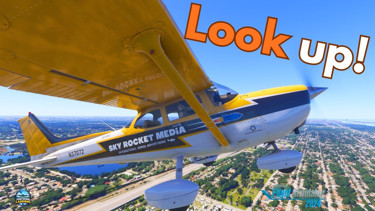 Low, Slow, and Precise – Aerial Advertising Over the Beach | MSFS 2024 Career Mode