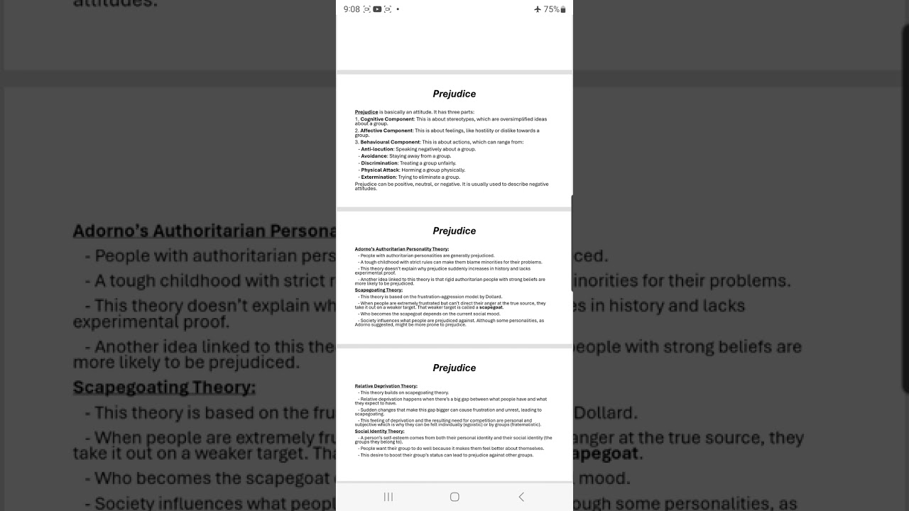 محاضرات العلوم السلوكية لطلبة المرحلة الرابعة: Prejudice and Stigma