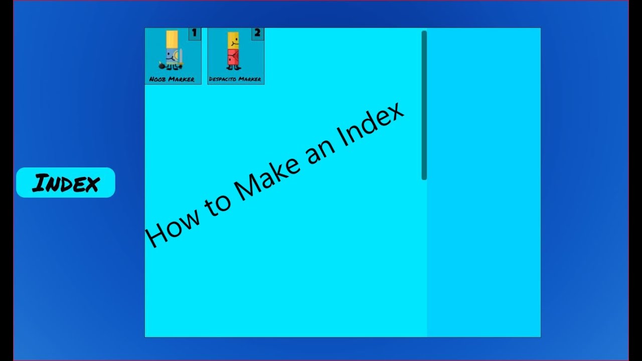 How To Make A Game Index - ROBLOX Studio