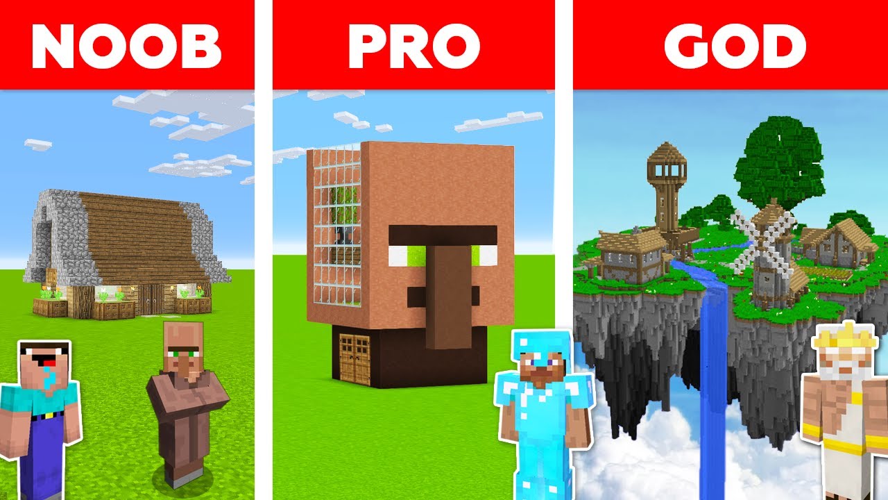 НУБ ПРОТИВ ПРО ПРОТИВ БОГ: ДОМ ЖИТЕЛЯ в Майнкрафте / Minecraft мультик