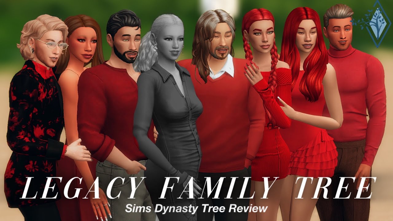 Создаю НОВОЕ генеалогическое древо для своей семьи из Sims 4 Legacy || Обзор древа династии Sims ...