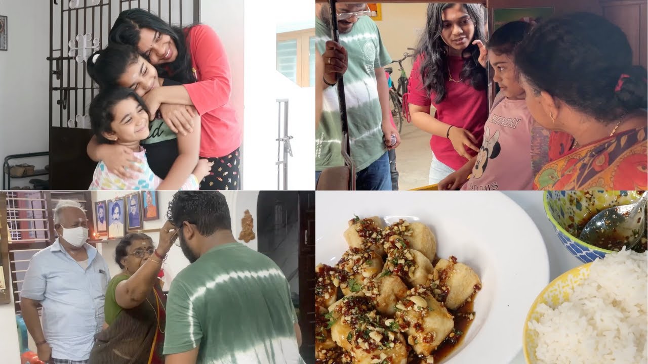 Anusha Got Her USA Visa - Amma Packing for Anusha to Take to USA - Thai Fried Tofu with Peanut Sauce