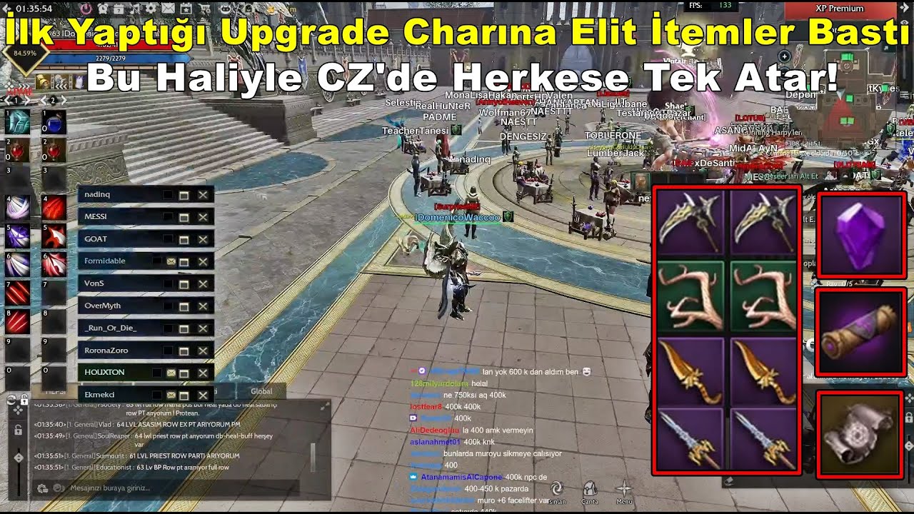 DomenicoWacco - İlk Upgrade Denemesinde Charına Elit İtemler Bastı | Char Fena Oldu :D | Rise Online