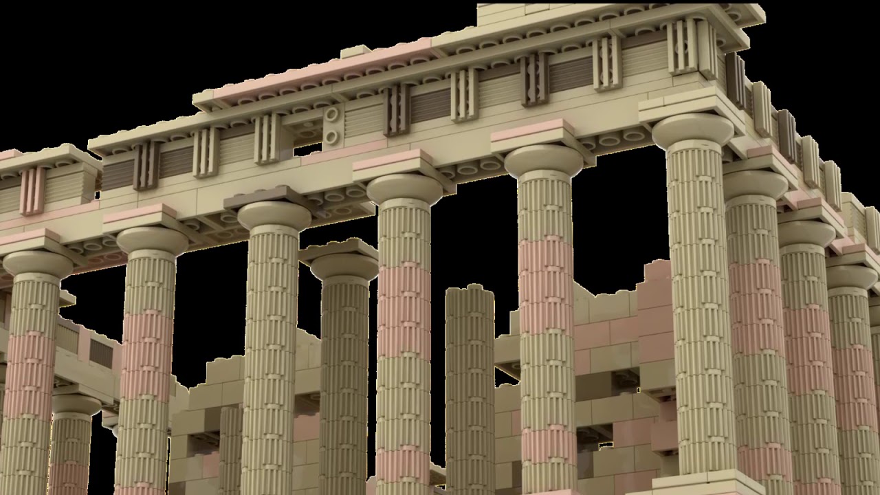Lego Parthenon Ruins Video