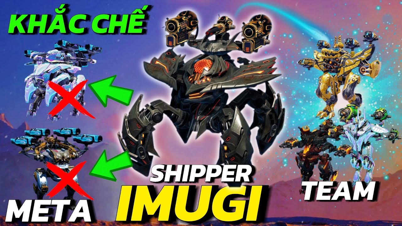 Shipper Imugi Противостоит Мете Boom Bash в Режиме Deathmatch | War Robots