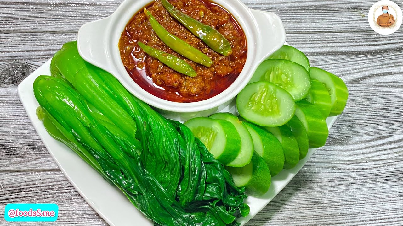 ခရမ်းချဥ်သီးငပိ့ချက်/Spicy Tomato shrimp Paste Curry