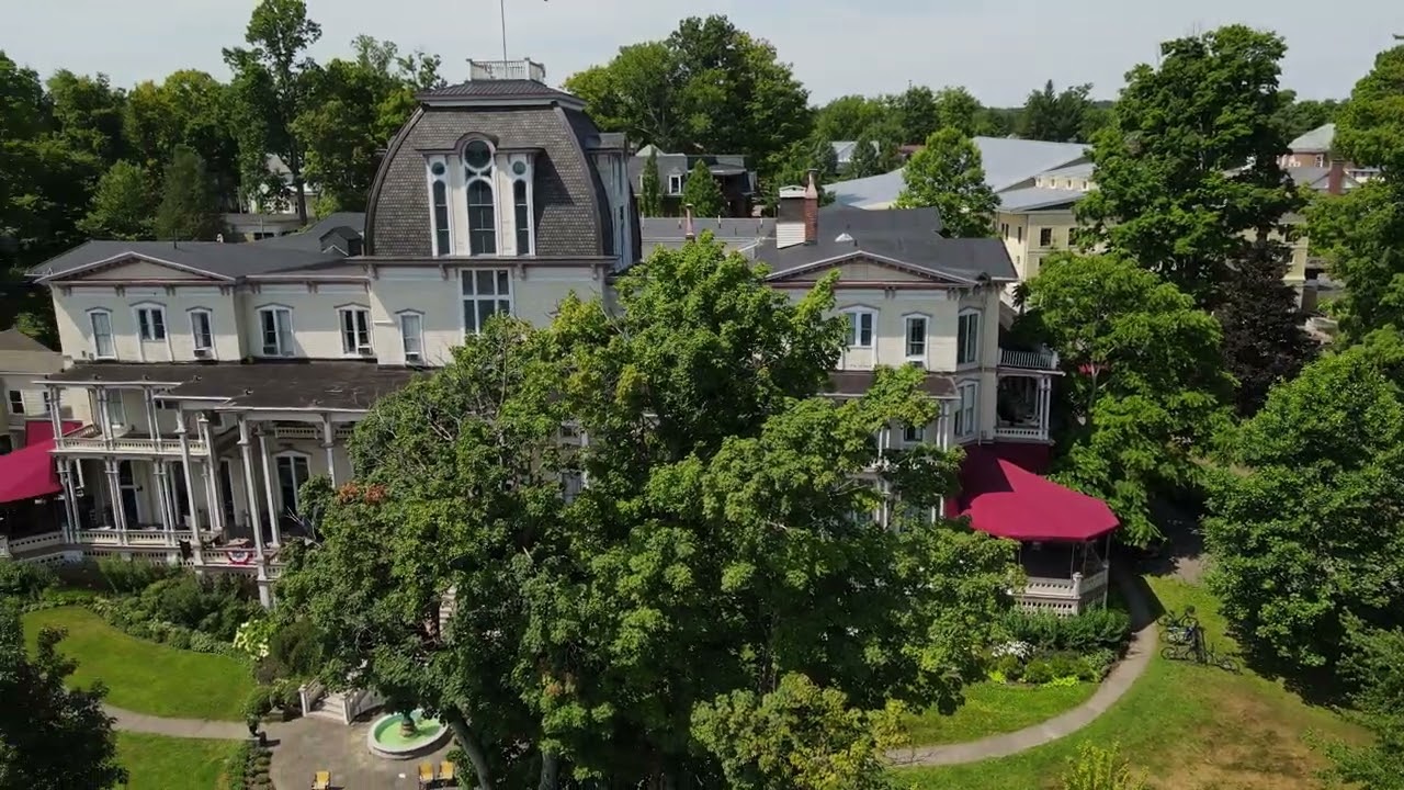 Chautauqua Institution drone view.