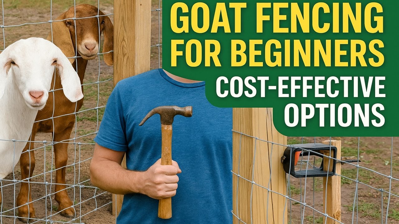 Goat Fencing for Beginners | Best Cost-Effective DIY Solutions (2025 Guide)  #goatfarming