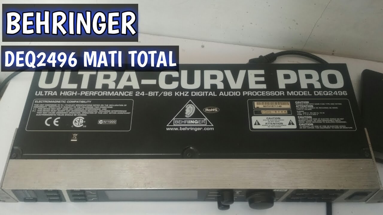 SERVIS AUDIO DIGITAL PROCESSOR BEHRINGER DEQ2496 MATI TOTAL