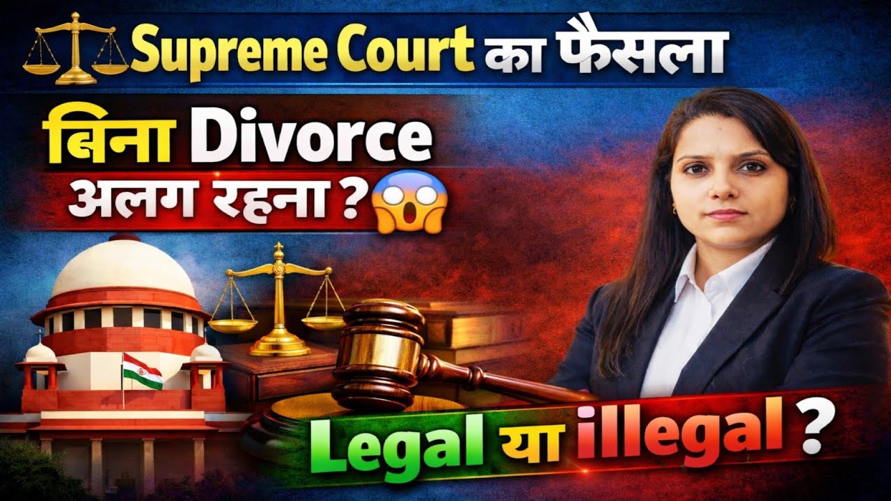 बिना Divorce अलग रहना Legal है या illegal? Supreme Court का Final फैसला 😱 #divorce #maintenance 