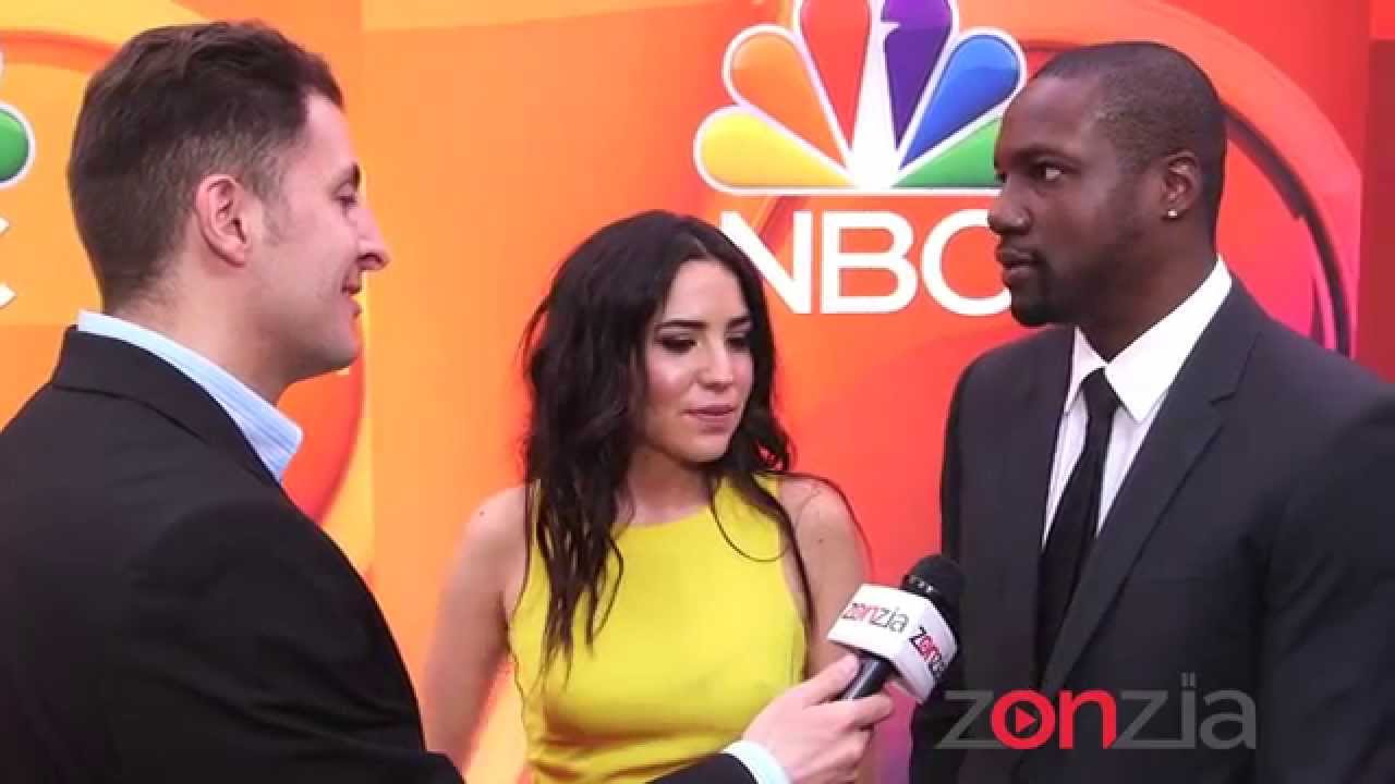 Rob Brown & Audrey Esparza at the NBC Upfront with BTVRtv's Arthur Kade