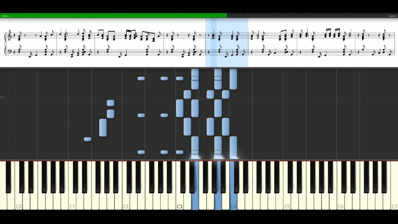 Bob Marley - Natural mystic [Piano Tutorial] Synthesia