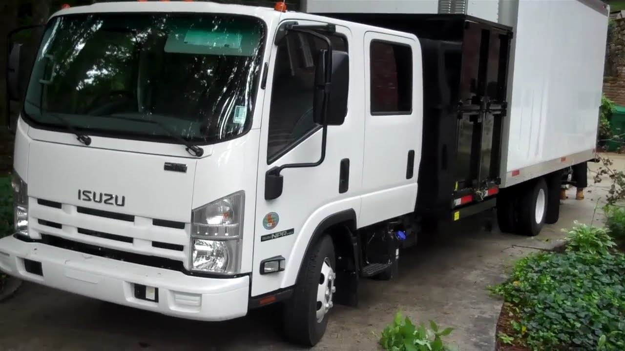Isuzu Lawn Care Crew Cab Debris Dump Van Landscape Box -Vanscaper - Walk Around - Michael Olden