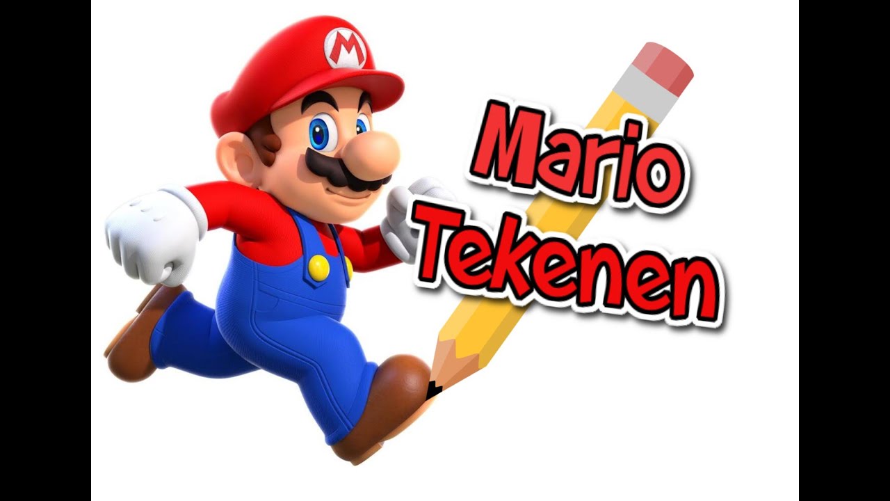 Gratis Tekenles van SPUNST!!! Mario leren tekenen! Hoe teken je Mario?