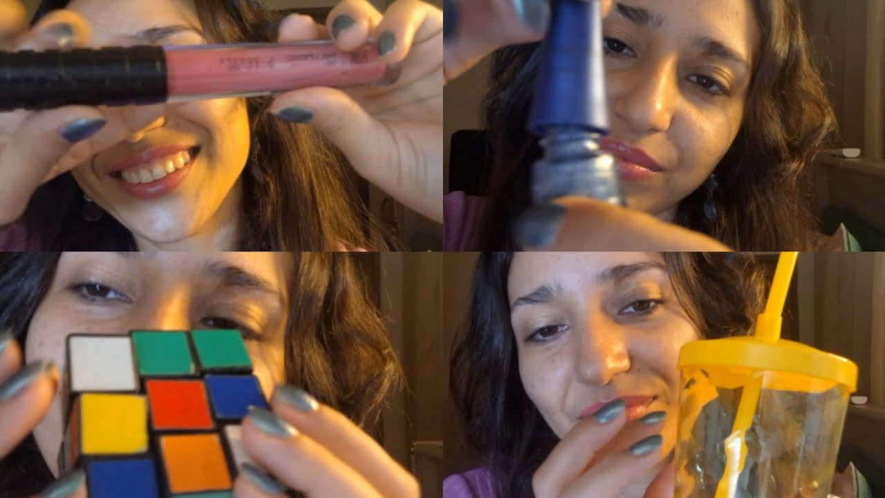 ASMR VOZ SUAVE, SOM DE MÃOS, GLOSS, CUBO MÁGICO, TAPPING, TAMPINHA...
