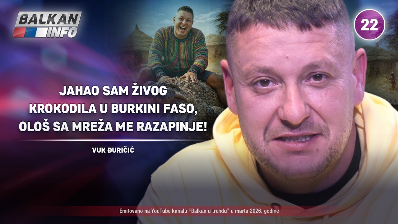 INTERVJU: Vuk Đuričić &ndash; Jahao sam krokodila u Burkini Faso, olo&scaron; sa mreža me razapinje! (6.4.2026)