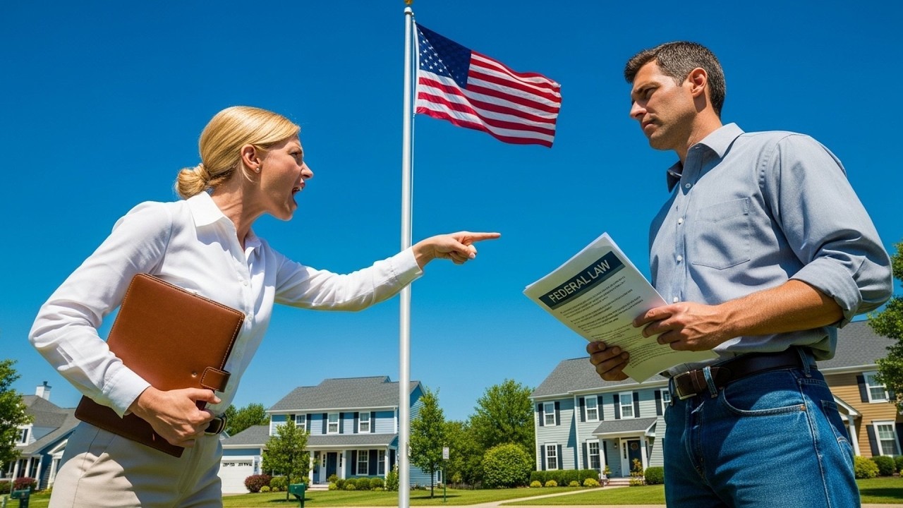 HOA Karen Demanded I Remove My Flag Pole, Federal Law Prohibits Any HOA Restriction on Flag Displays