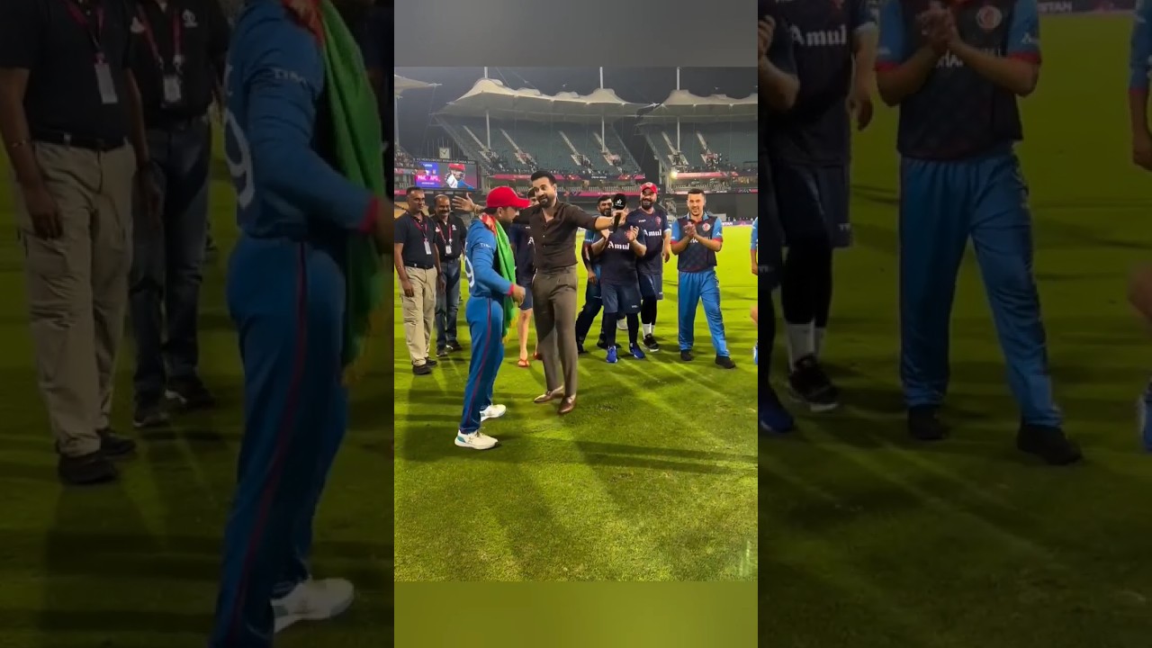 Irfan pathan amazing dance celibration with rashid khan | Pakistan vs afghanistan match #shorts