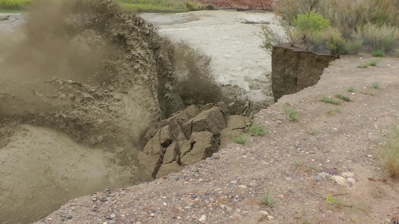 September 9th, 2013. Flash Flood Footage / Erosion Shots Utah Monsoon