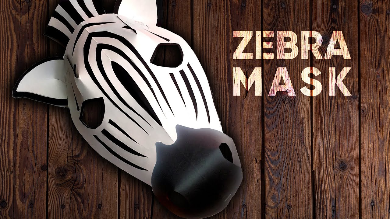 Easy Steps to Make ZEBRA MASK | School Play | Drama | Skit | DIY