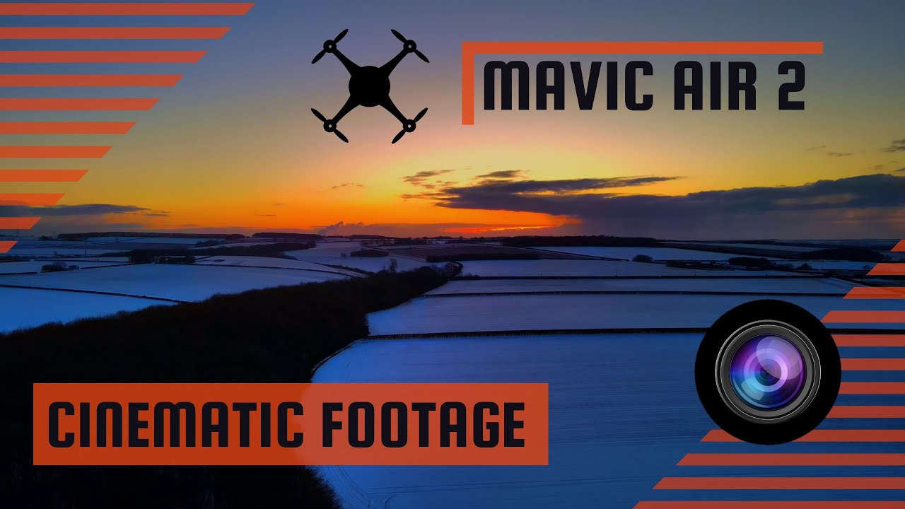 Winter Scene 4K Drone Footage UK