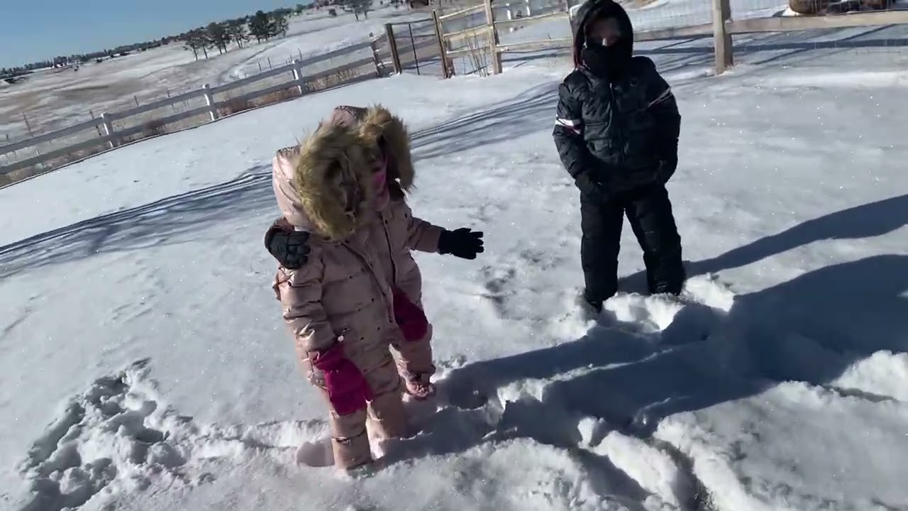 Jesse playing in the snow ❄️ 