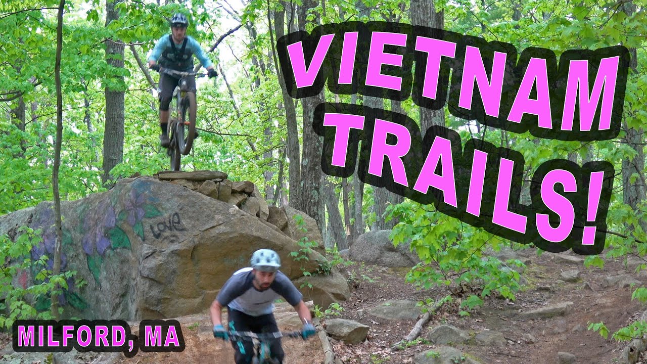 Massive Jumps and Drops! | Mountain Biking Vietnam Trails (Round 2) | Milford, MA