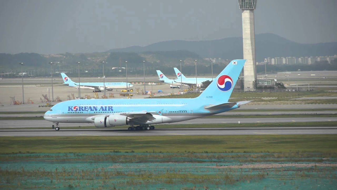 [Full HD] Korean Air A380 Landing at Incheon International Airport (ICN/RKSI)