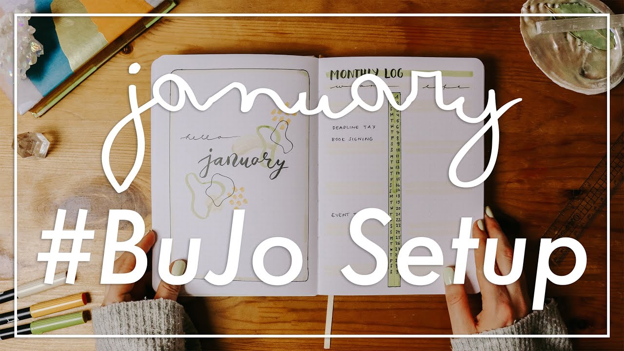 Bullet Journal Setup January 2021 | Plan with me | quick & easy