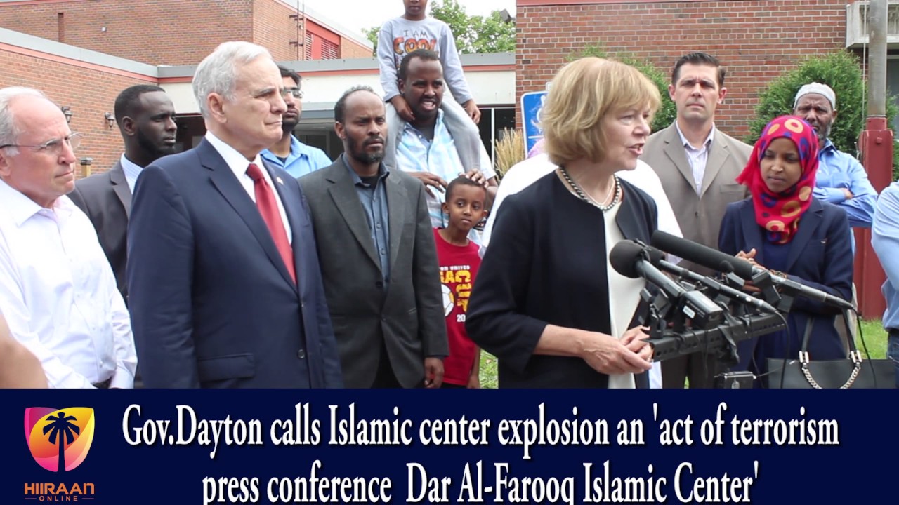 Dayton calls Islamic center explosion an 'act of terrorism press conference  Dar Al Farooq Islamic C
