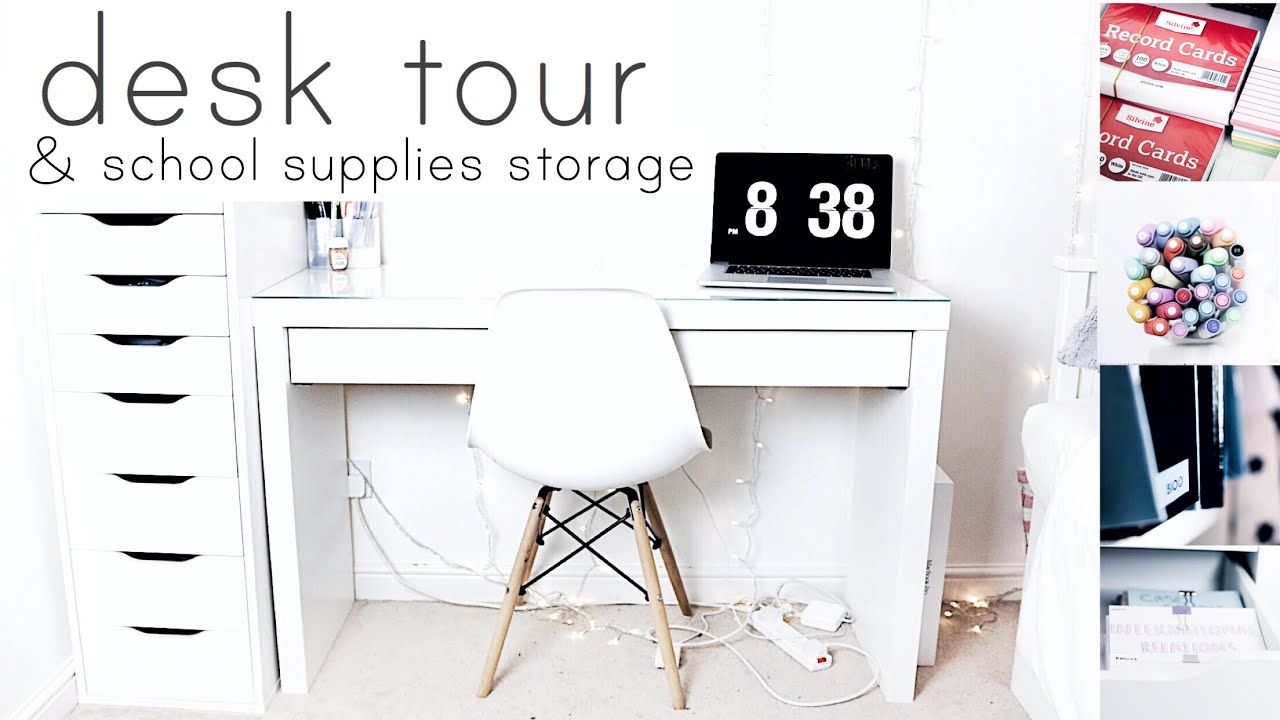 Desk Tour + School Supplies Storage! | How I Stay Organised!