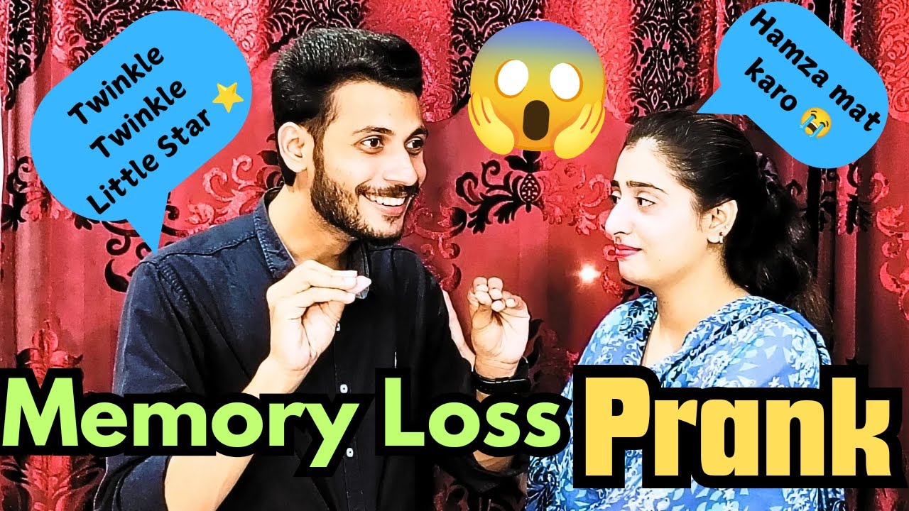 Memory Loss Prank on Wife || Yadash chali Gai 🥴 #prank #memory #couplevlog #comedy