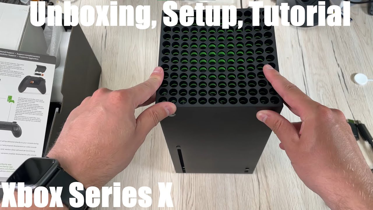 Microsoft Xbox Series X Next-Gen game console 8K, HDR, 120FPS, unboxing, setup and instructions