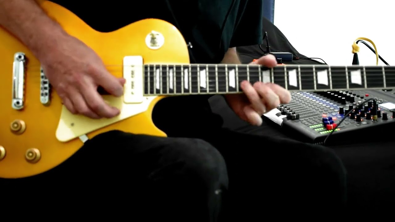 ARTIST LP59GT90 ELECTRIC GOLD TOP WITH P90 doing srv style