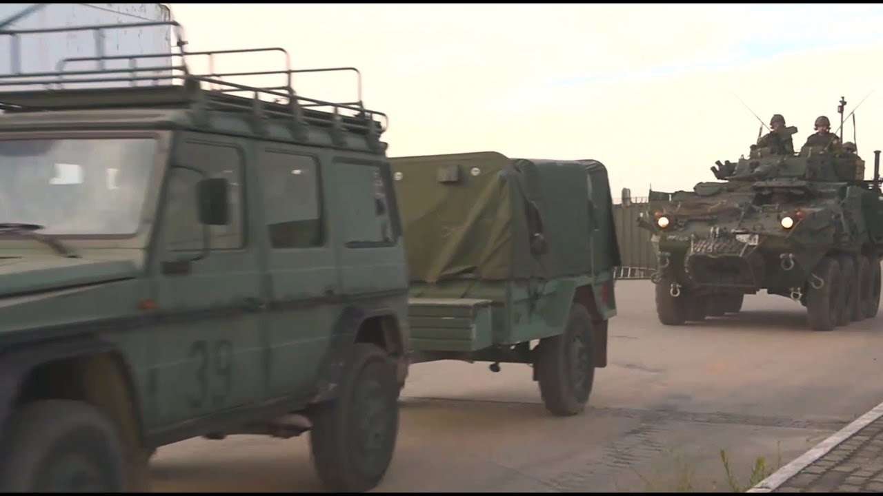 NATO EXERCISE JOINTEX 15 - CANADIAN ARMORED TROOPS IN PORTUGAL