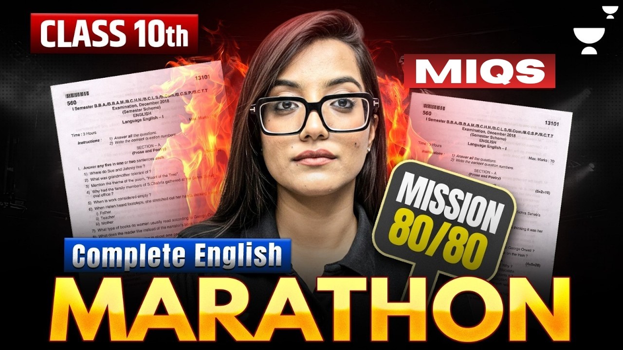 Complete English Marathon 2026 🔥 | Most Important Questions | Class 10 Boards | Juhi Ma'am