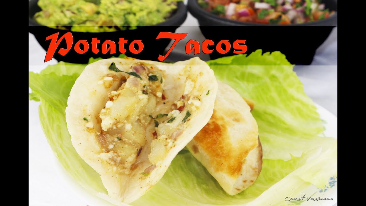 Potato tacos - Vegetarian Mexican recipe by crazy4veggie.com