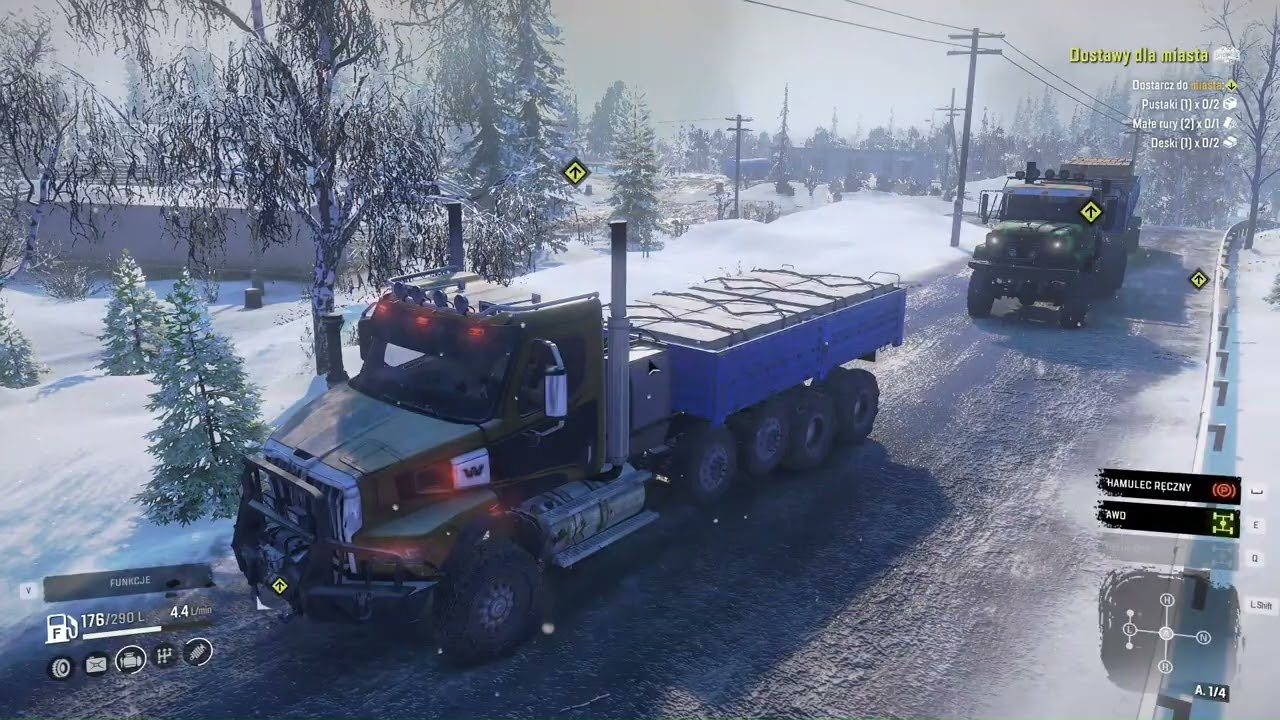 SnowRunner#12 błoto snieg pracujemy na alasce