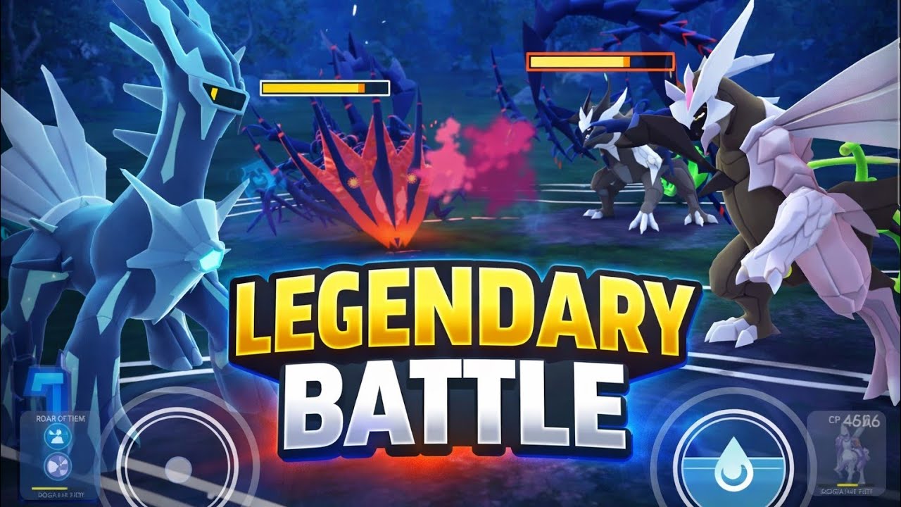 Origin Diagla⚓️head to head with Eternatus☠️in Pokémon Go Battle League.