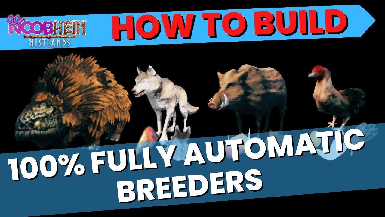 Building Fully Automatic Breeder Farms for ALL MOBS - Valheim Mistlands Guide