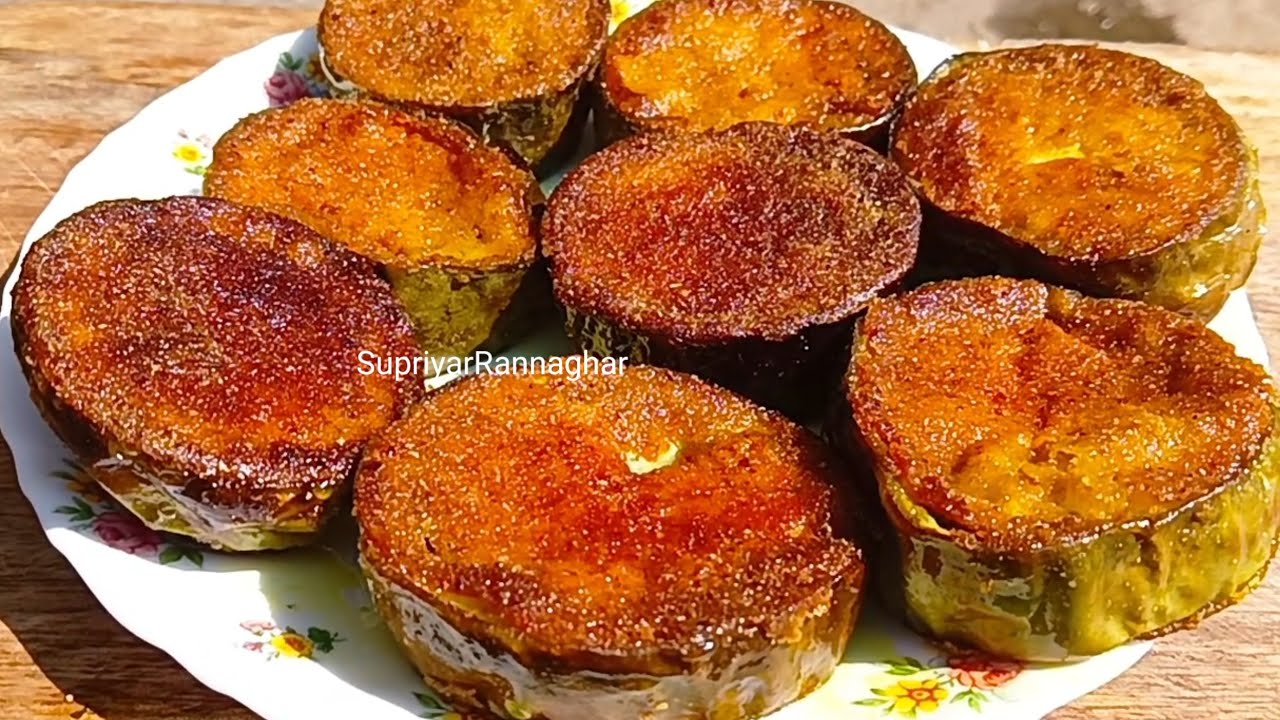 দারুন টেস্টি মুচমুচে বেগুন ভাজা রেসিপি//Begun vaja//Eggplant fried//Bengali begun vaja recipe 